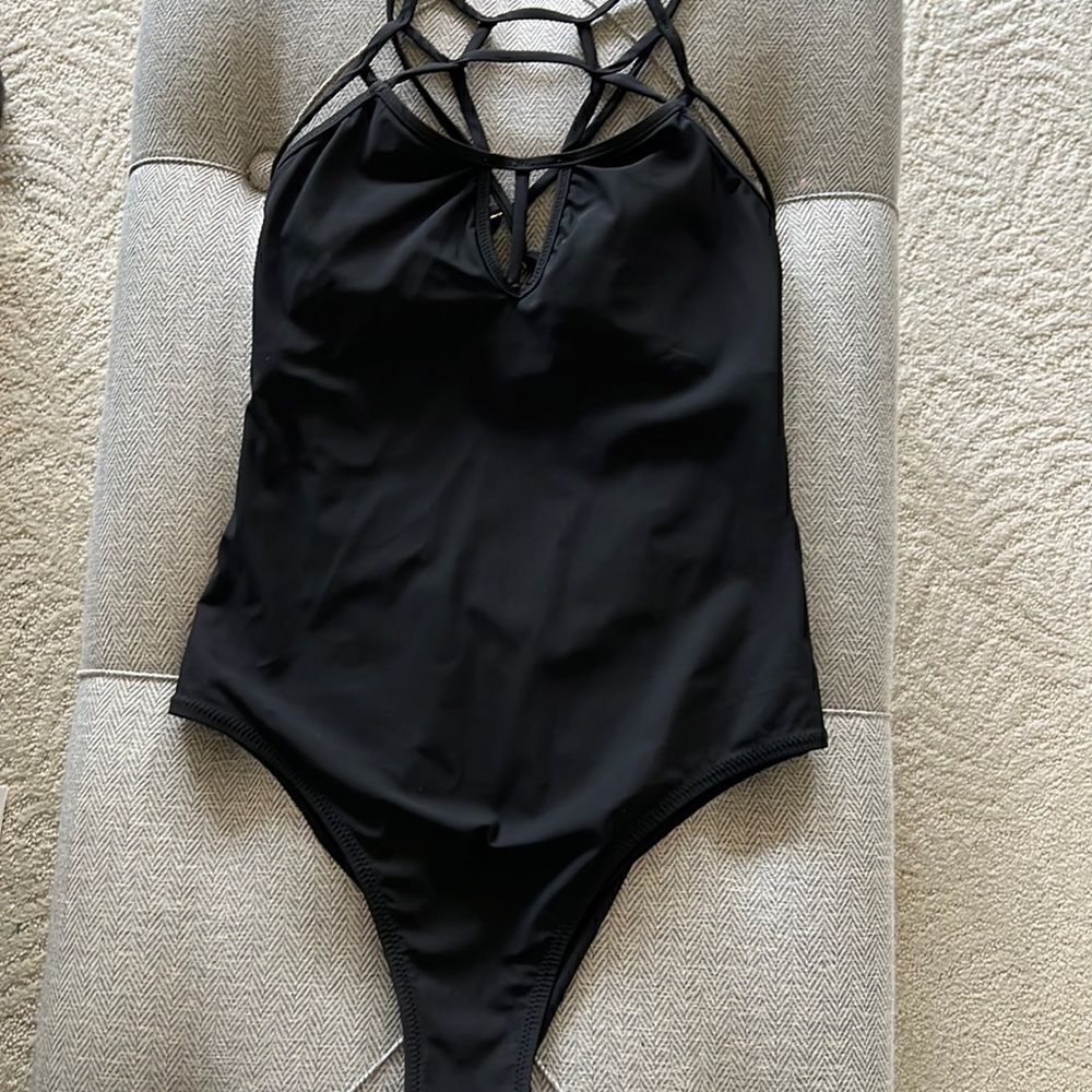 Red Carter One Piece Swimsuit - Picture 3 of 10